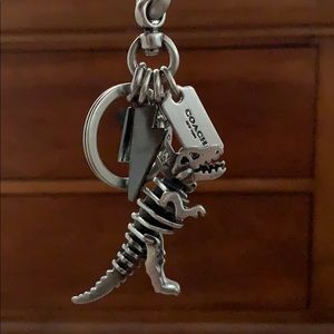 Coach T-Rex Silver Bag Charm